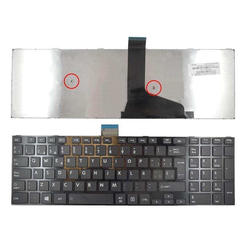 Teclado Para Portátil Toshiba Satellite S50 Negro Con Marco Brillante