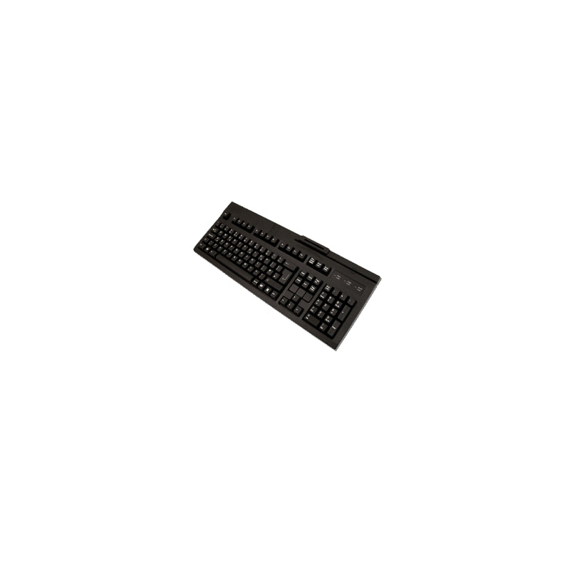 Teclado Pc + Lector De Banda Magnética 3 Pistas Y Smart Card (Dnie), Usb Negro.