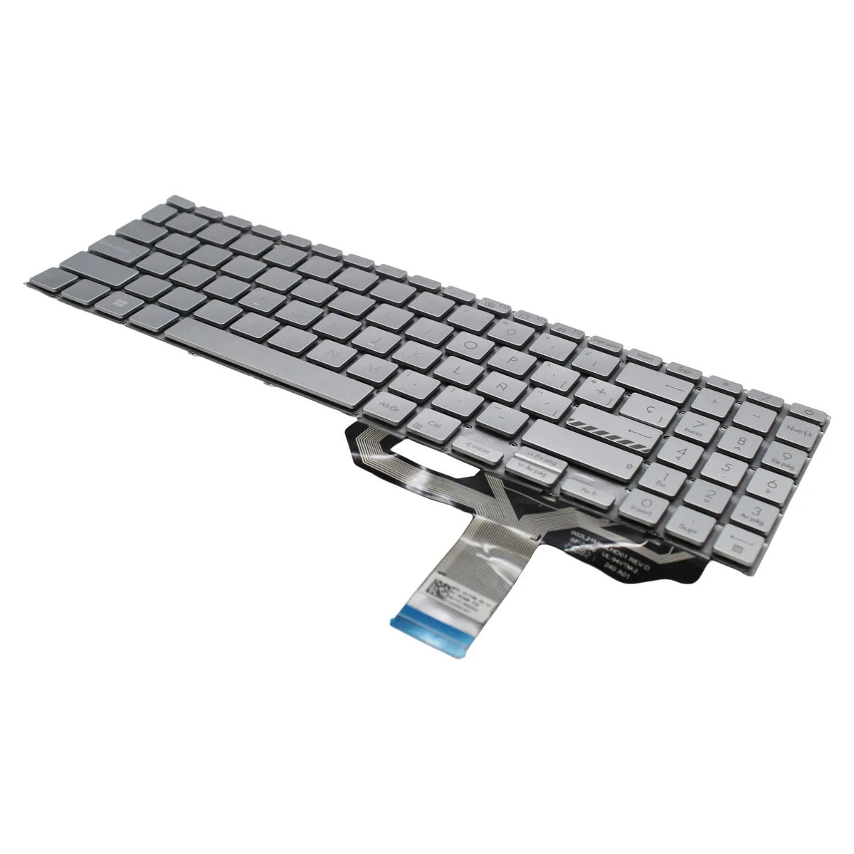 Teclado Plateado Para Portátil Asus X1502 X1503 X1504 | 90Nb0Zb1-R30Us0
