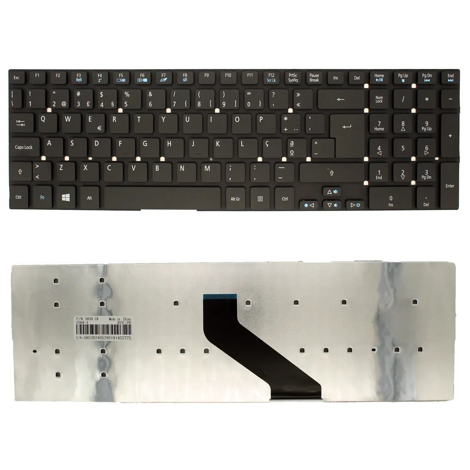 Teclado Para Portátil Acer Aspire 5755 5755G 5756G 5830 5830G V121702Bk1 Portugués