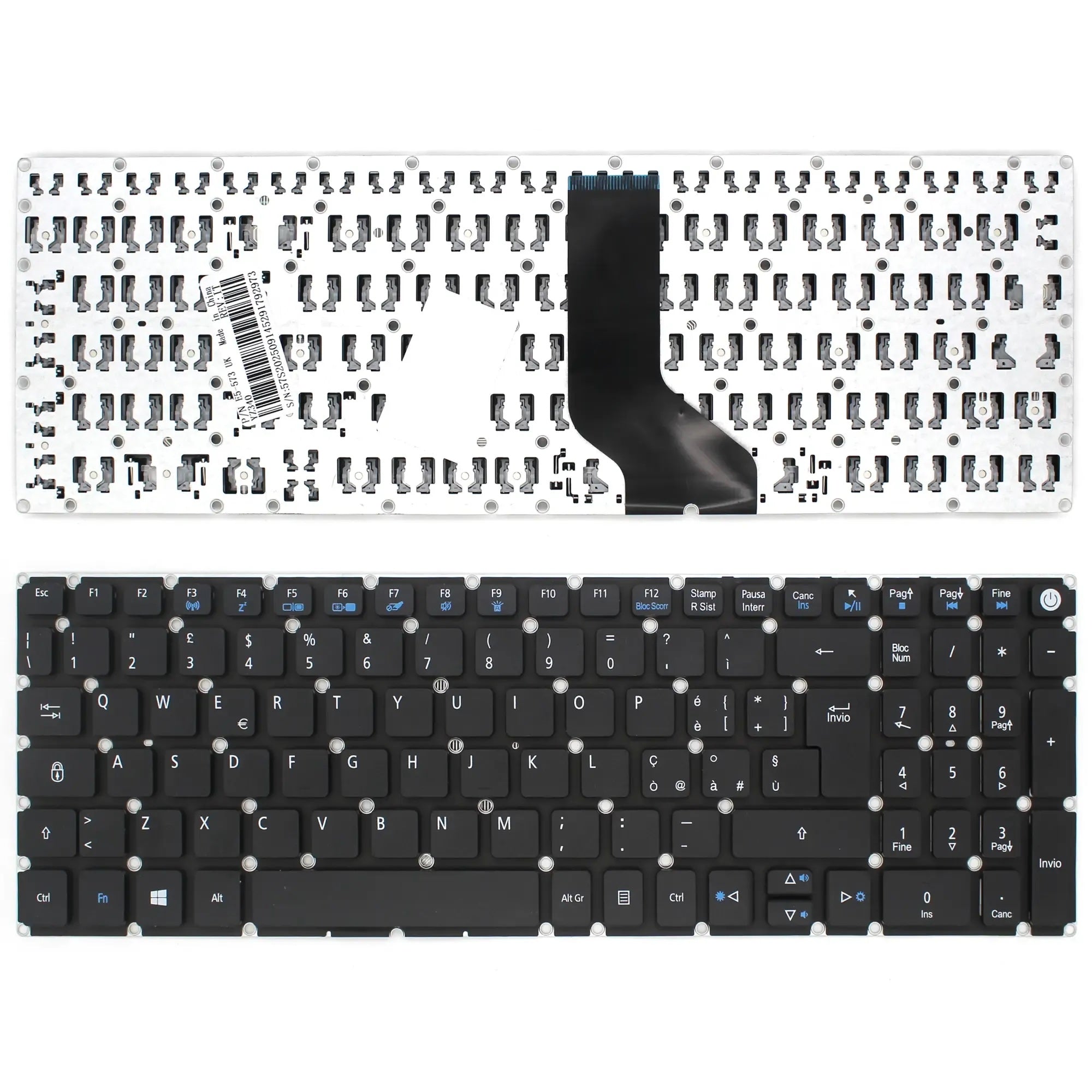 Teclado Para Portatil Acer Aspire E5-722 E5-772 V3-574G E5-573T E5-573 E5-573G 9Z.Nc3Sw.10S Re1Sw 0 Italiano