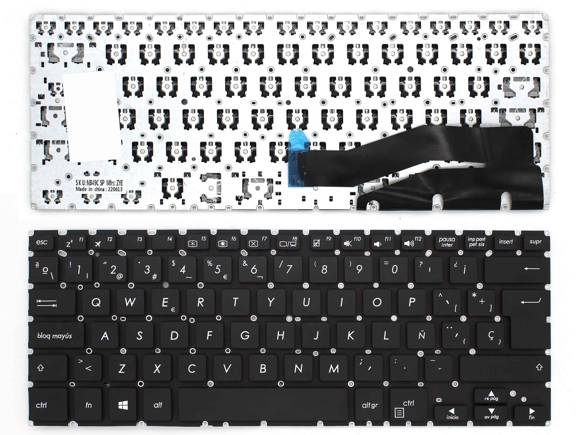 Teclado Para Portátil Asus Vivobook Flip 14 Tp410 Tp410U Tp410Ua Tp410Uf Tp410Ur Tp401