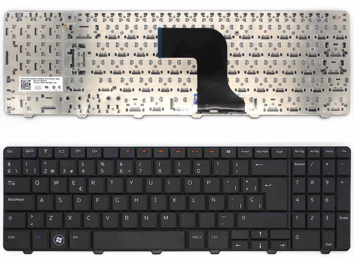Teclado Para Portátil Dell Inspiron 15 15R 5010 Series Nsk-Drasw 0S