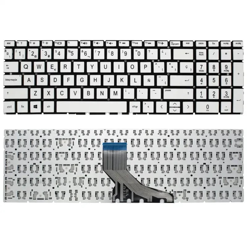 Teclado Para Portátil Hp 15-Da0026Ns Blanco