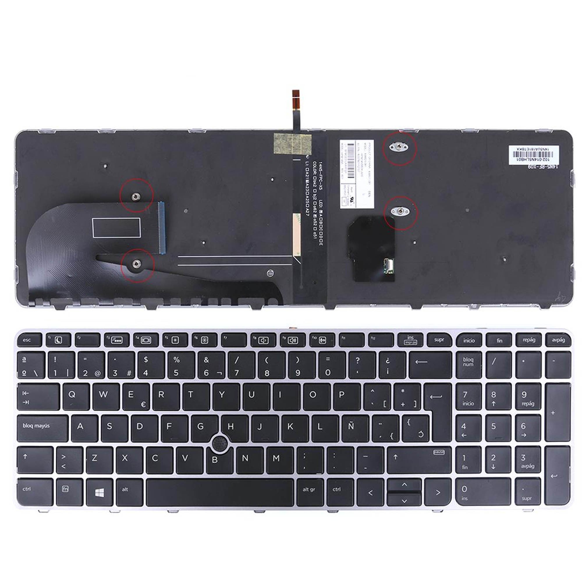 Teclado Para Portátil Hp Elitebook 755 G3 755 G4 850 G3 850 G4 Zbook 15U G3 15U G4