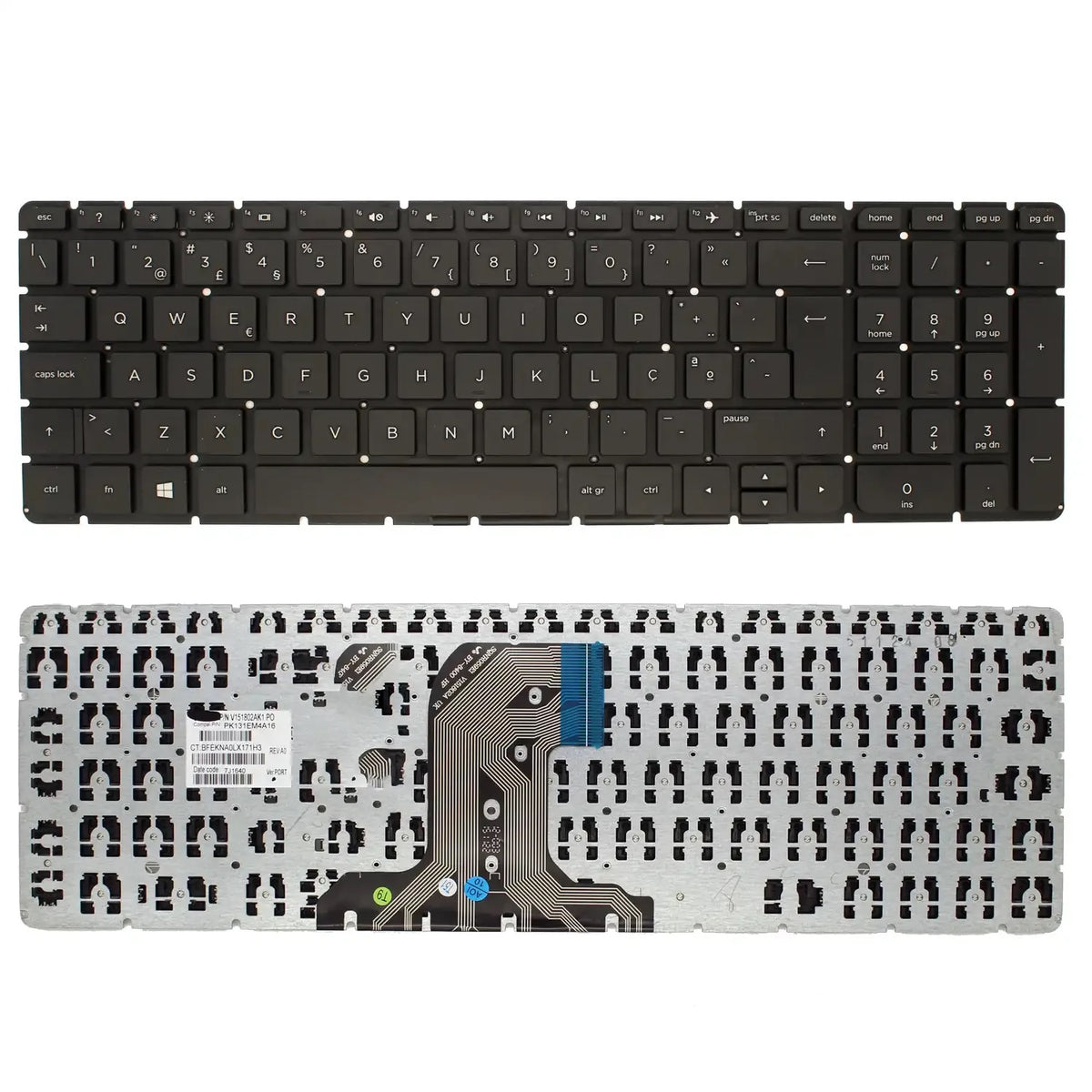 Teclado Para Portátil Hp Pavilion 15-Ab 15-Ac 15-Af 15-Ay 250 G4 255 G4 Sg-81300-2Ba Portugués