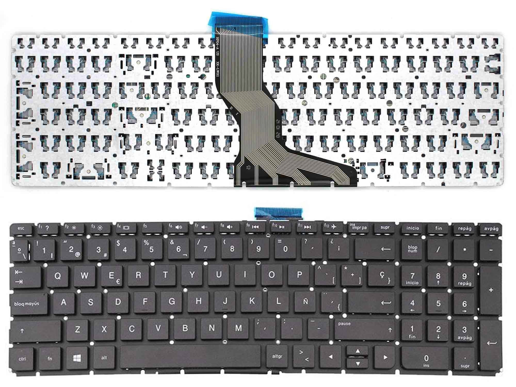 Teclado Para Portátil Hp 15-Bs 15-Bw021Ns 15-Bw021Nv 9Z.Ne1Bw.101 (Intro Pequeño)