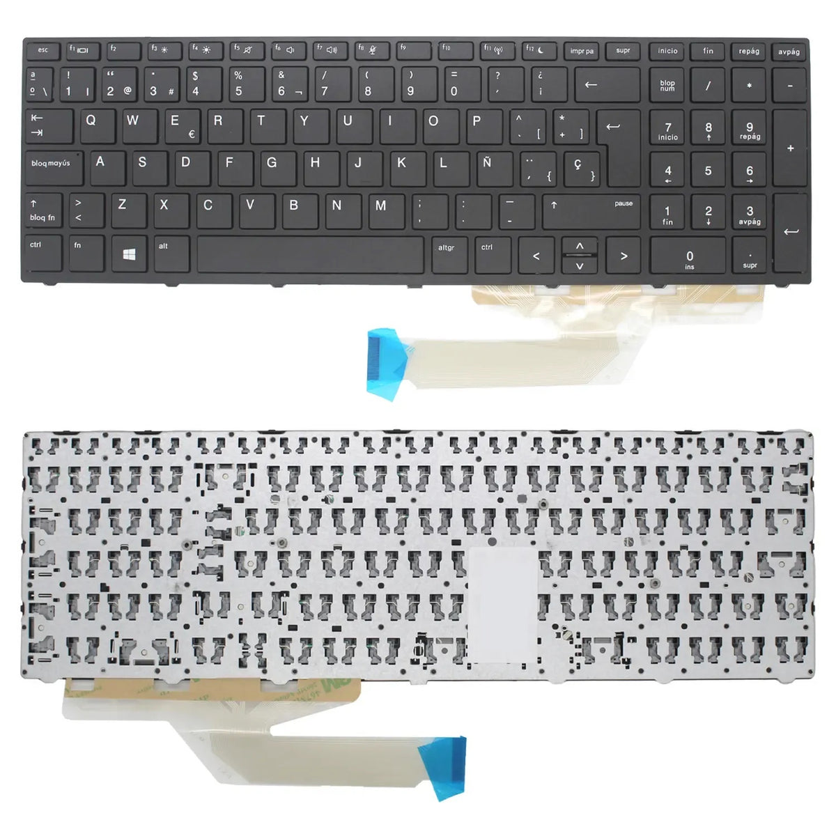 Teclado Para Portátil Hp Probook 450 G5 455 G5 470 G5 L01028-001 Negro Con Marco
