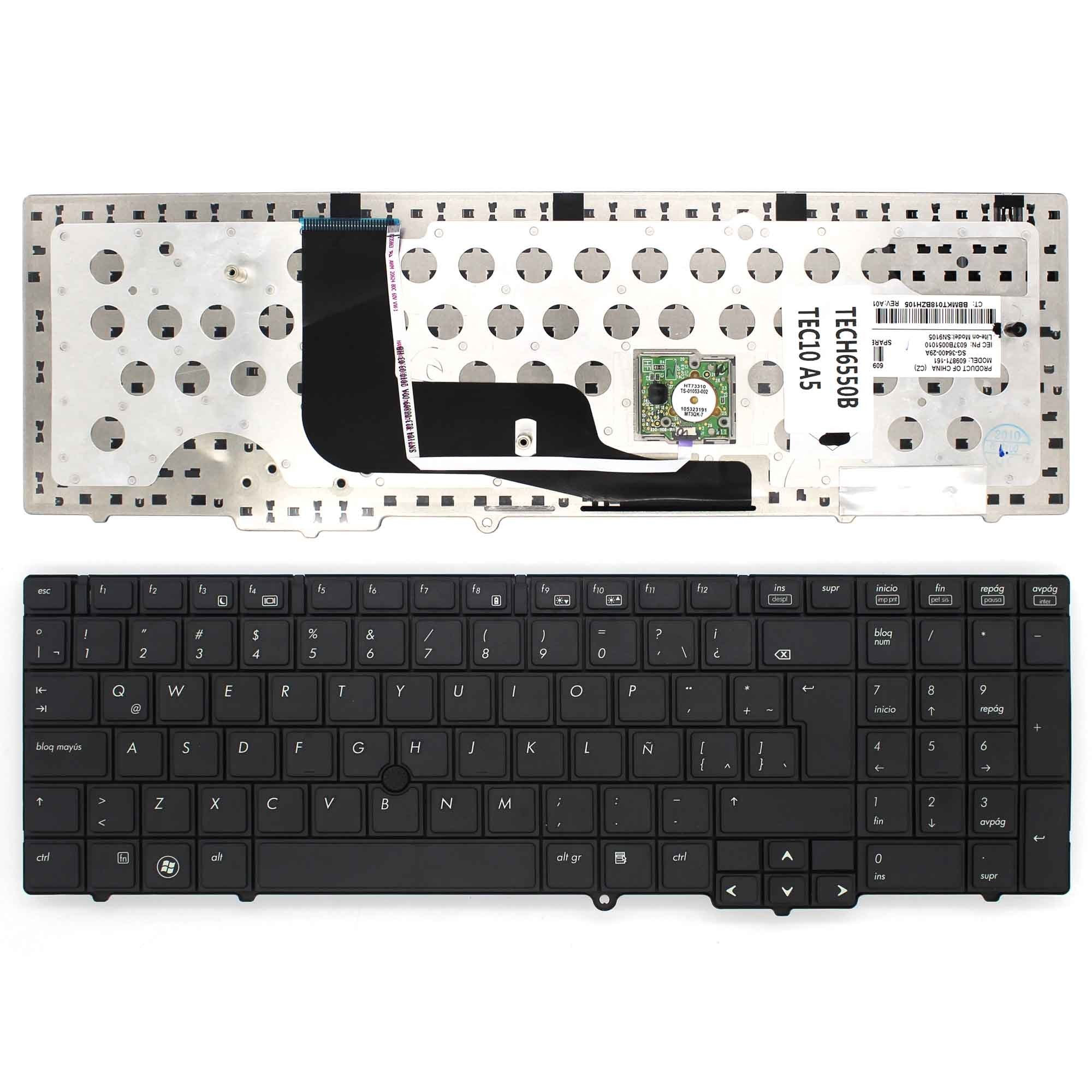 Teclado Para Portátil Hp Probook 6545B 6550B 6540B Latino Pointstick