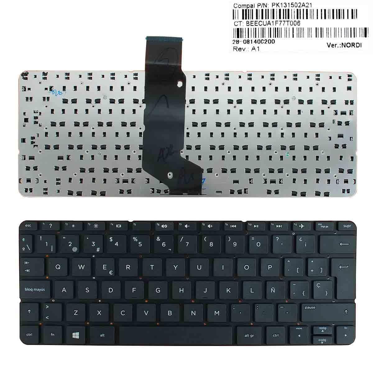Teclado Para Portátil Hp Stream 11-D018Ns 11-D020Nr 11-D020Tu