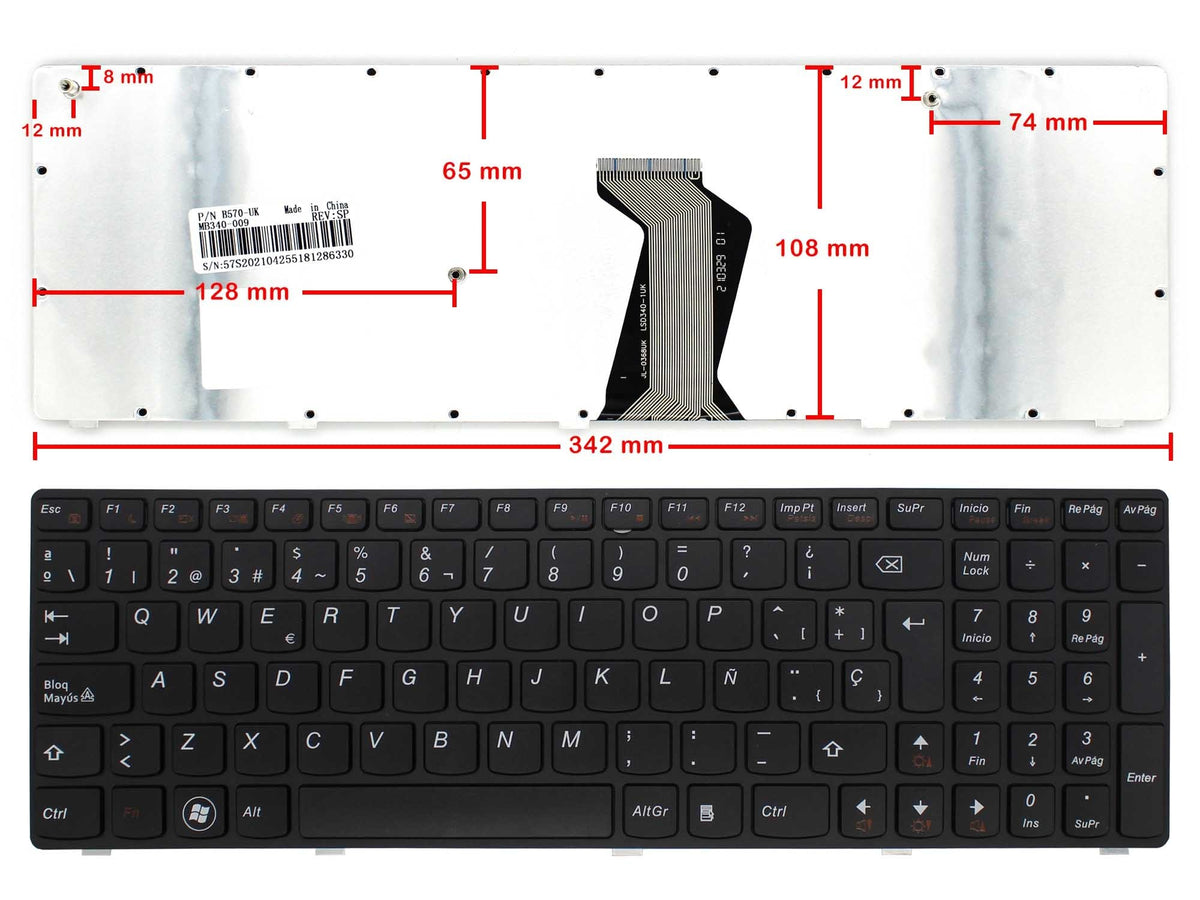Teclado Para Portátil Lenovo 25209726