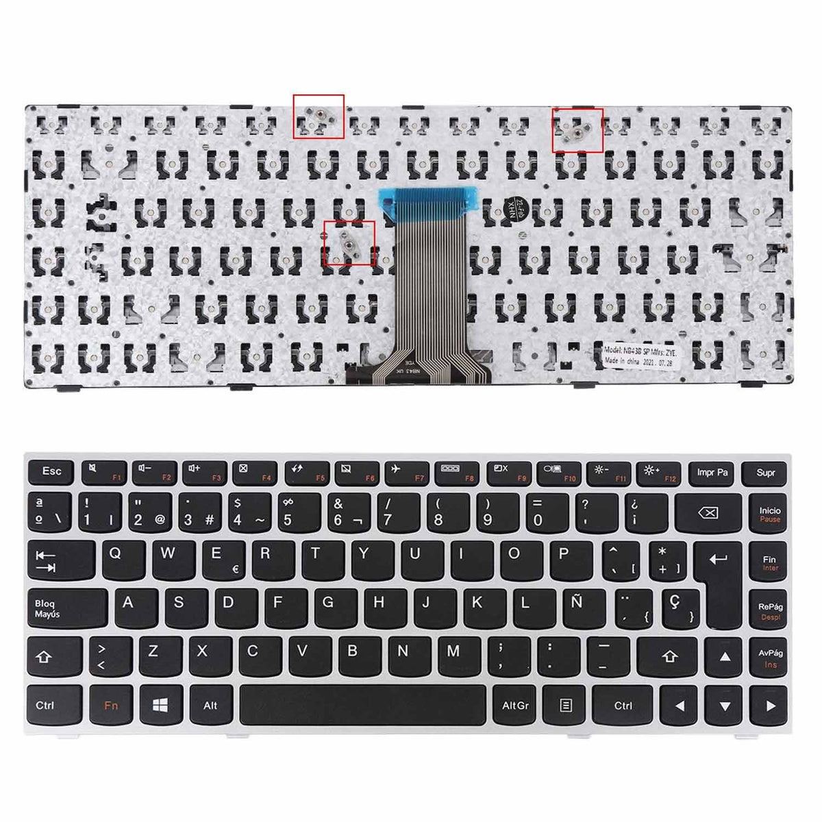 Teclado Para Portátil Lenovo G40-70 Ideapad Flex 14