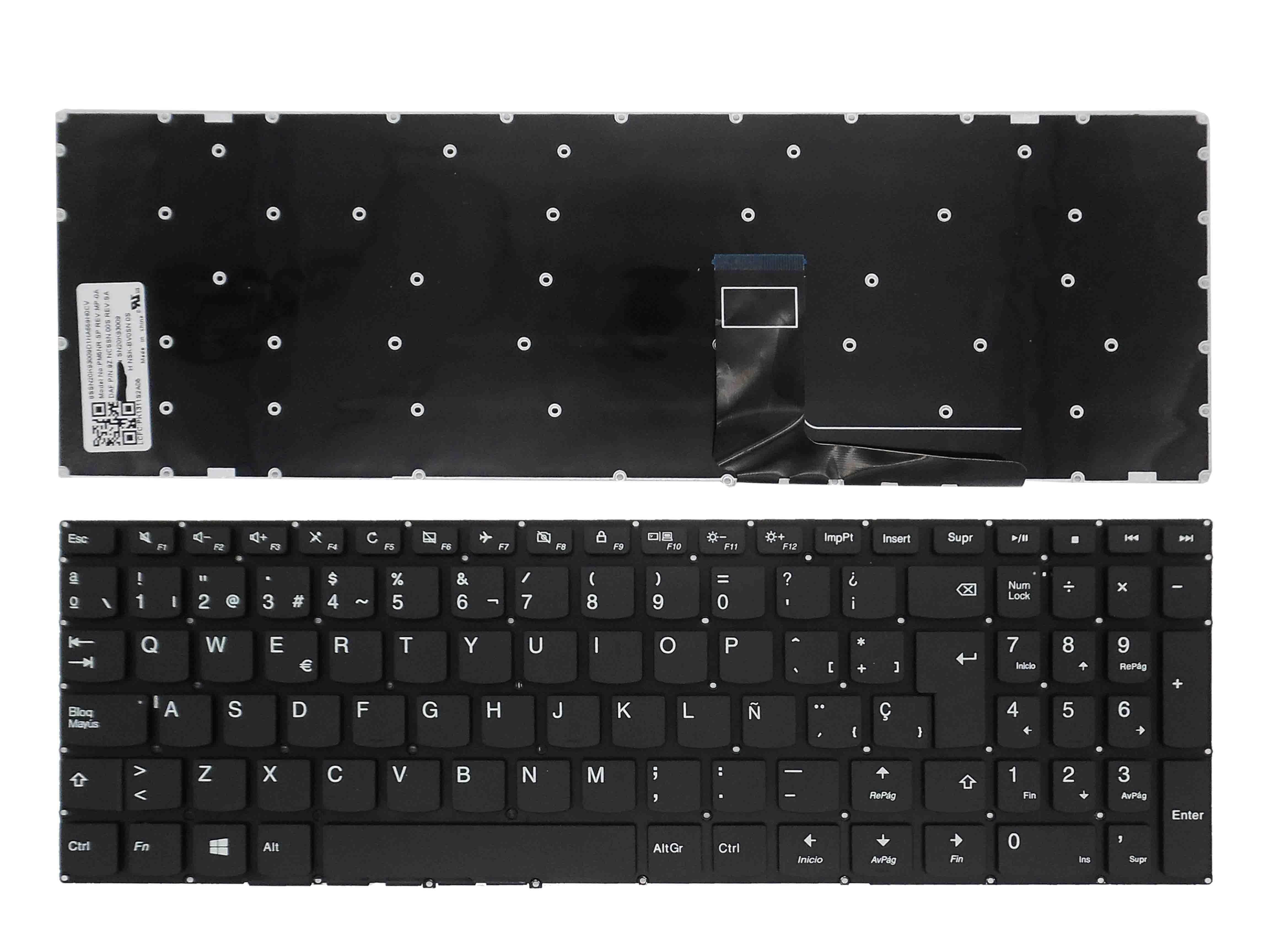 Teclado Para Portátil Lenovo Ideapad 110-15Acl 110-15Ast Negro