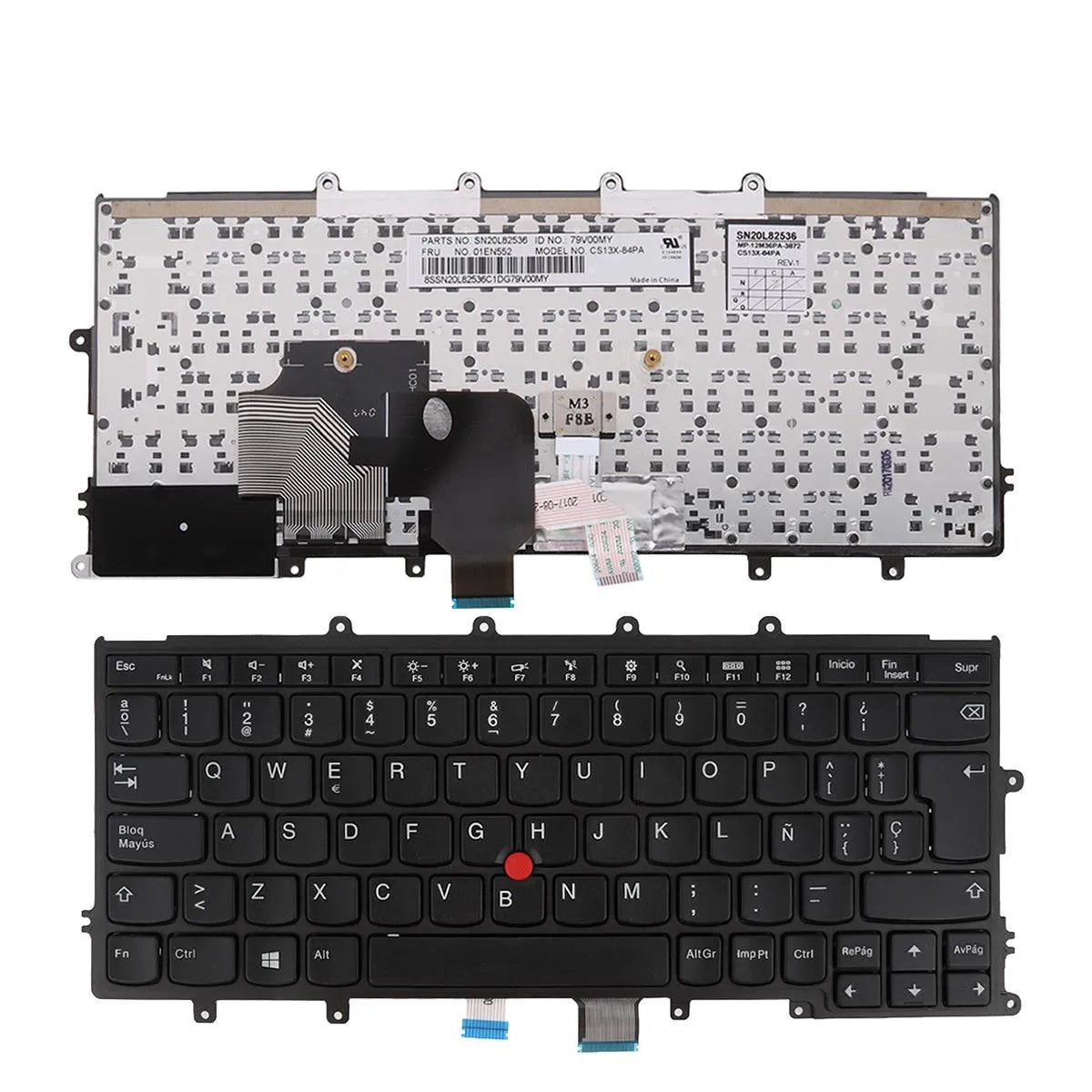 Teclado Para Portátil Lenovo Thinkpad X240 X250 X260 Negro