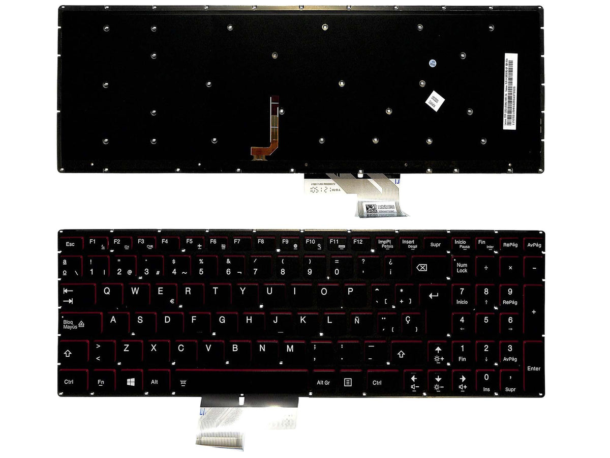 Teclado Para Portátil Lenovo Ideapad Y50-70 Y70-70 Retroiluminado