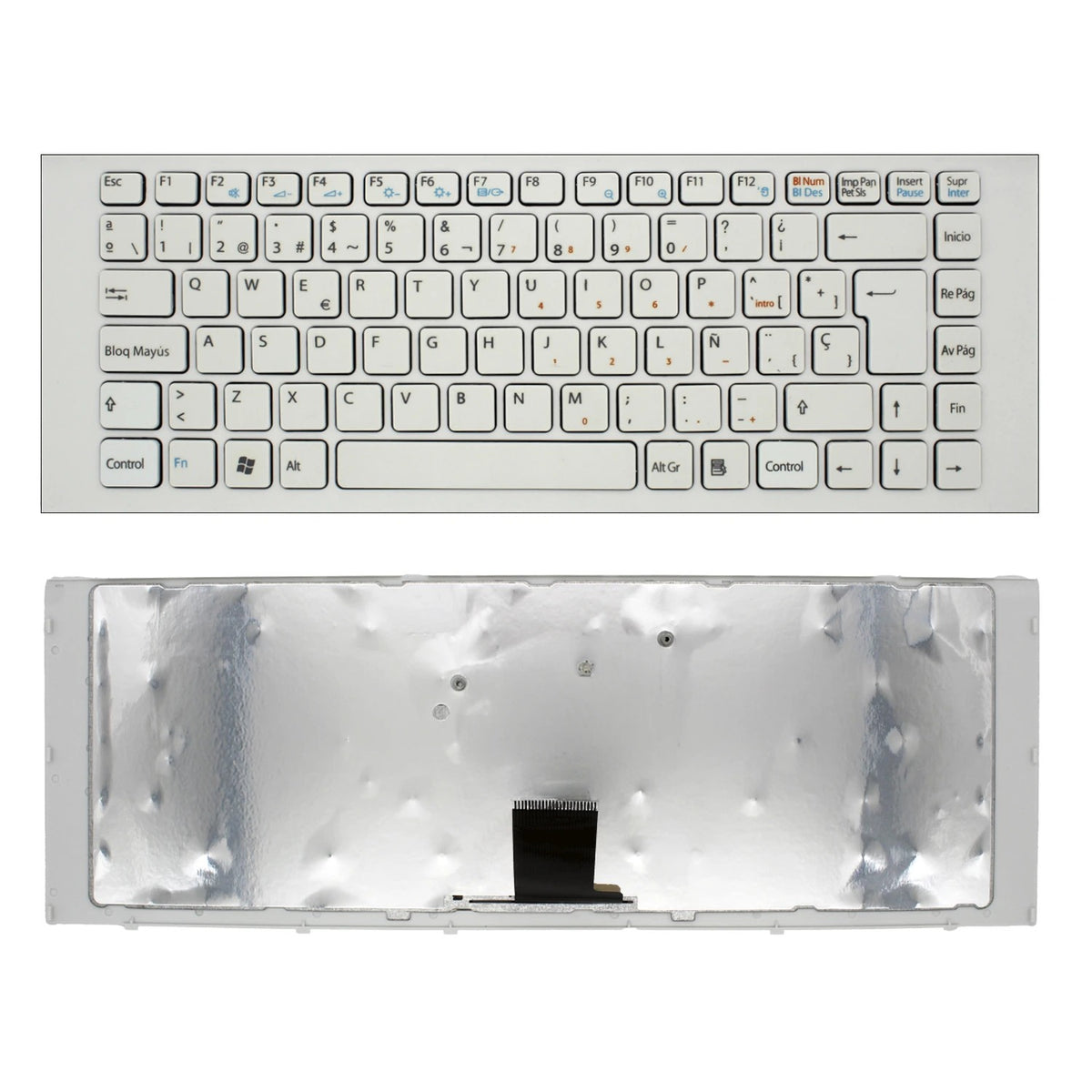 Teclado Para Portátil Sony Vaio Vpc-Eg Blanco