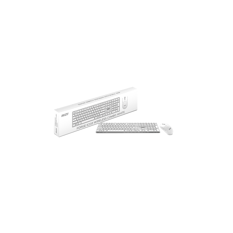 Teclado + Raton Msi Forge K210 W Combo White Es