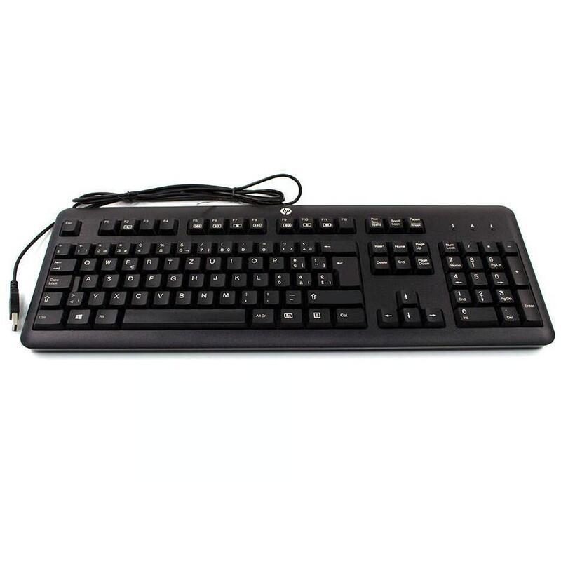 Teclado Reacondicionado Hp Kb57211 673647-Bl3 724720-Bl1 Español (Qwerty) Negro Con Cable Usb 1 Año De Garantia