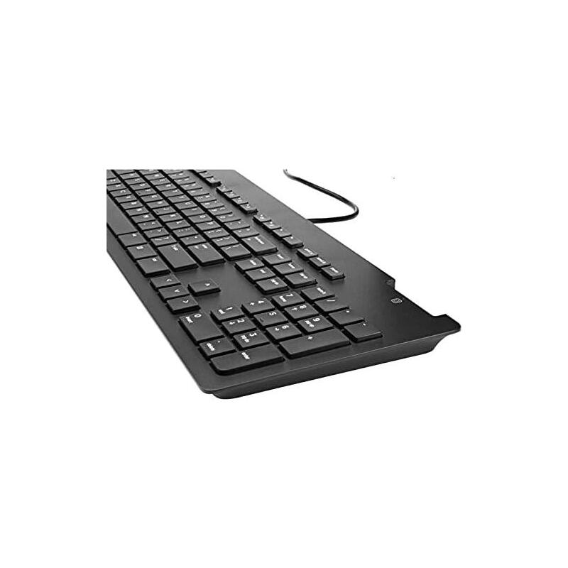 Teclado Reacondicionado Hp Tpc-5001k Slim Smartcard Español (Qwerty) Negro Con Cable Usb 1 Año De Garantia