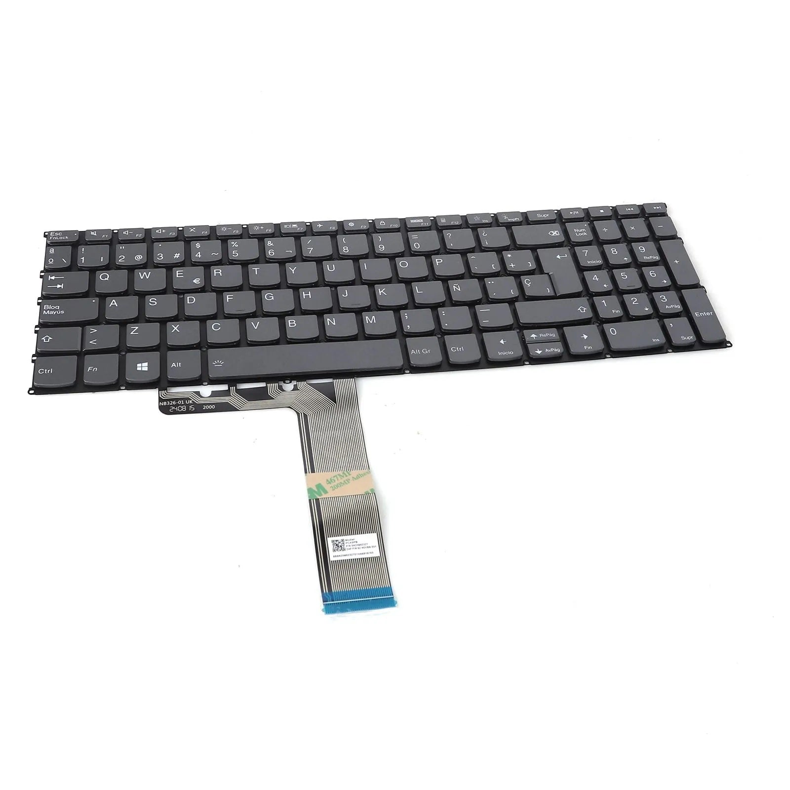 Teclado Retroiluminado Para Portátil Lenovo Xiaoxin Air 15 Gris