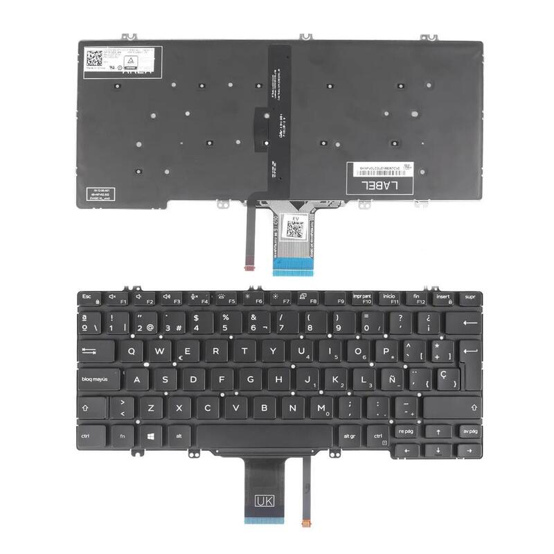 Teclado Retroiluminado Para Portátil Dell Latitude 7300 5310 5300 2 In 1 Negro