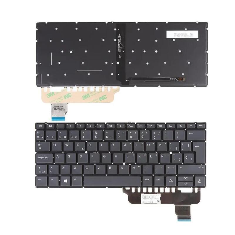 Teclado Retroiluminado Para Portátil Hp Elitebook X360 830 G5 X360 830 G6 Negro