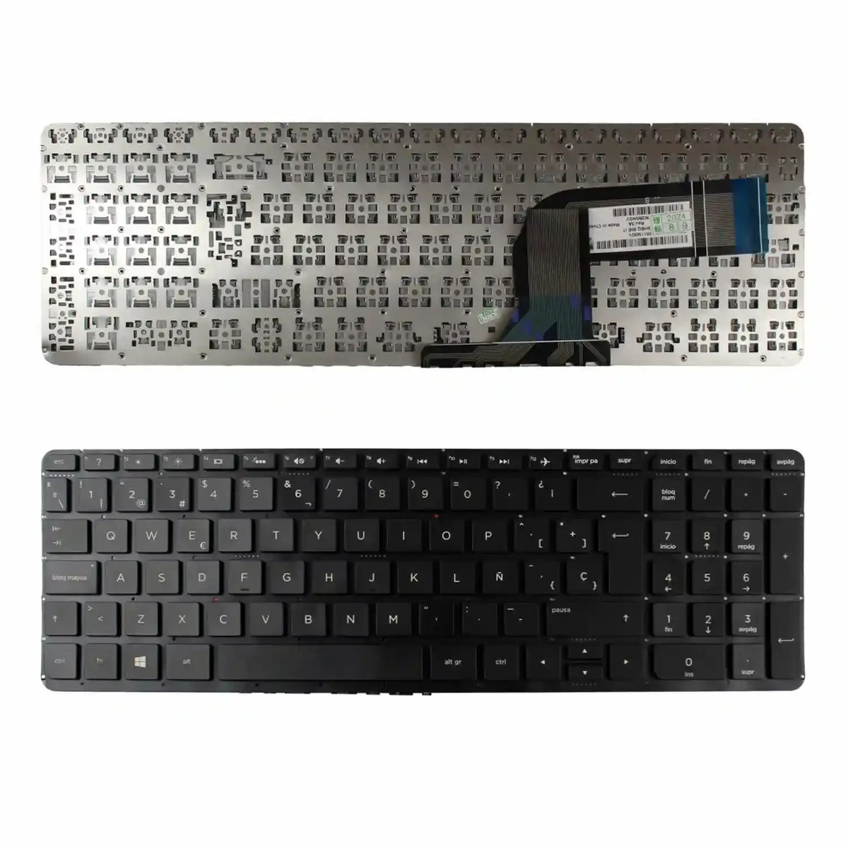 Teclado Retroiluminado Para Portátil Hp Pavilion 15-P 17-F Negro Sin Marco 4H+N9H0M.90U