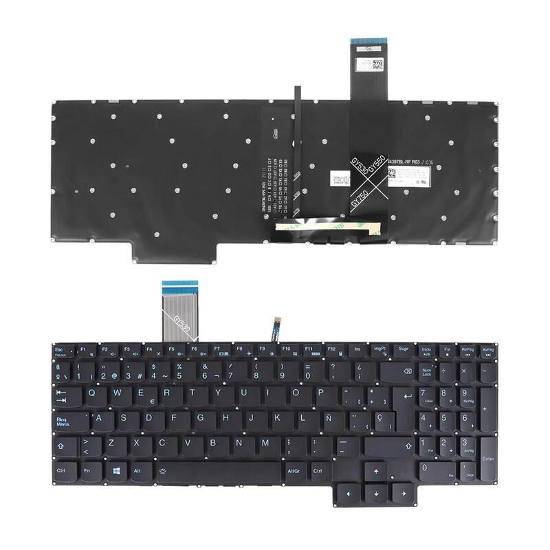 Teclado Retroiluminado Para Portátil Lenovo Ideapad 3 15imh05 3 15arh05 3 15ach Gy530 Gy550 Gy570 Negro