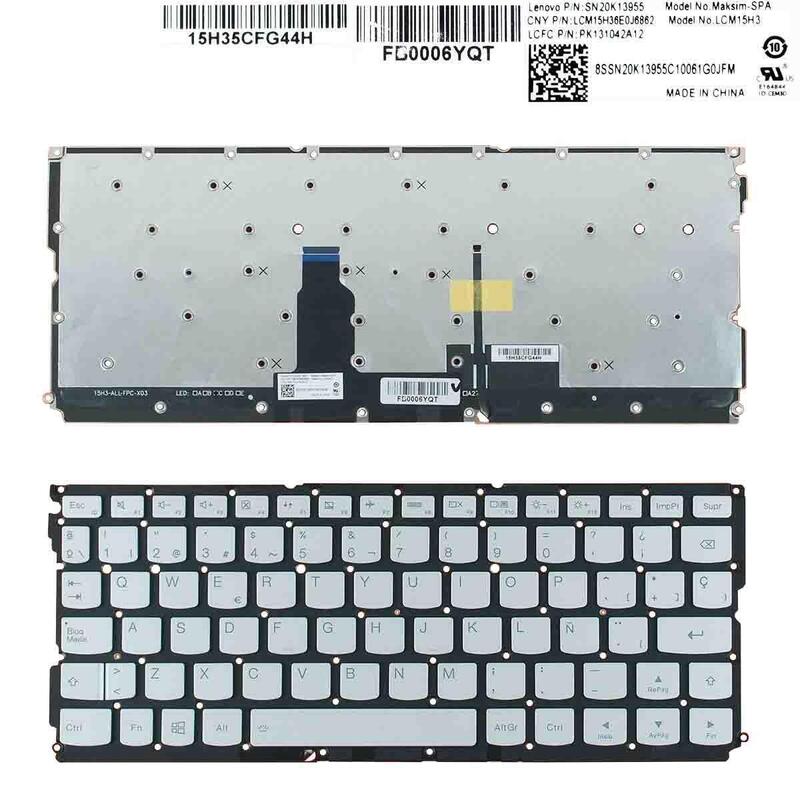 Teclado Retroiluminado Para Portátil Lenovo
Modelos: Ideapad Air 12, Yoga 900s-12isk
P/N: Sn20k13955, Pk131042a12, Lcm15h36eoj6862