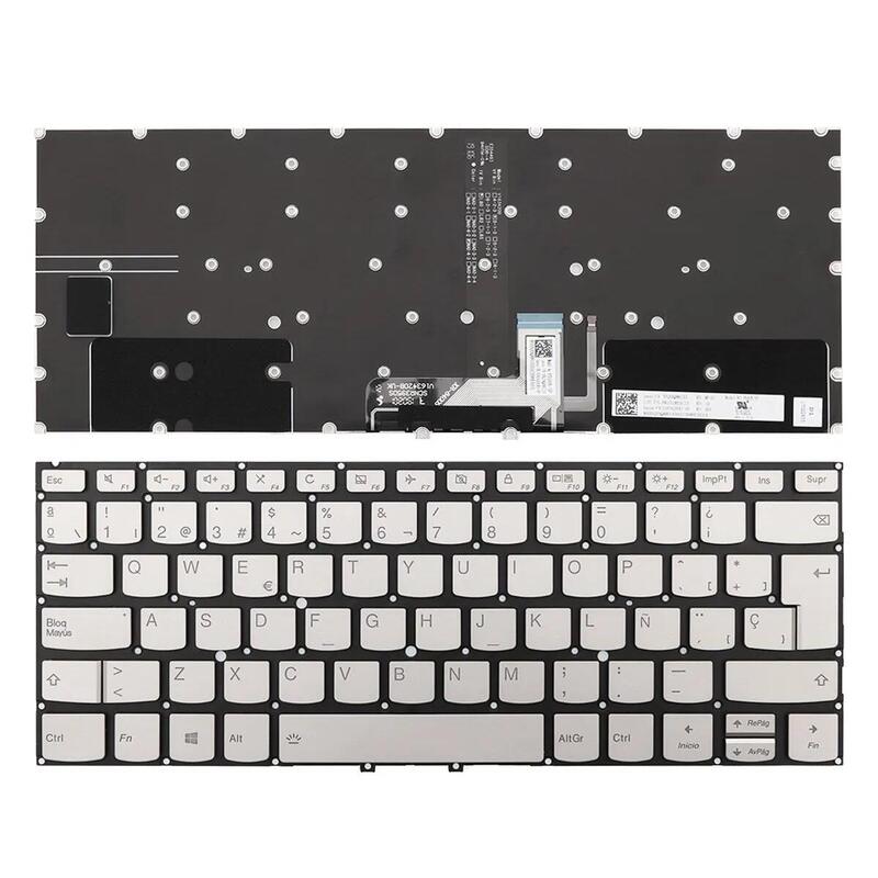 Teclado Retroiluminado Para Portátil Lenovo Yoga C930 13 C930 13ikb Plata