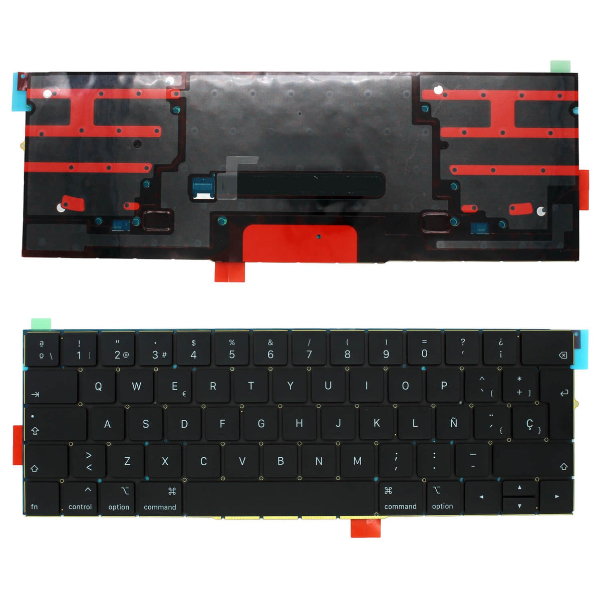 Teclado Retroiluminado Para Portátil Apple Macbook Pro A1707 15" Negro