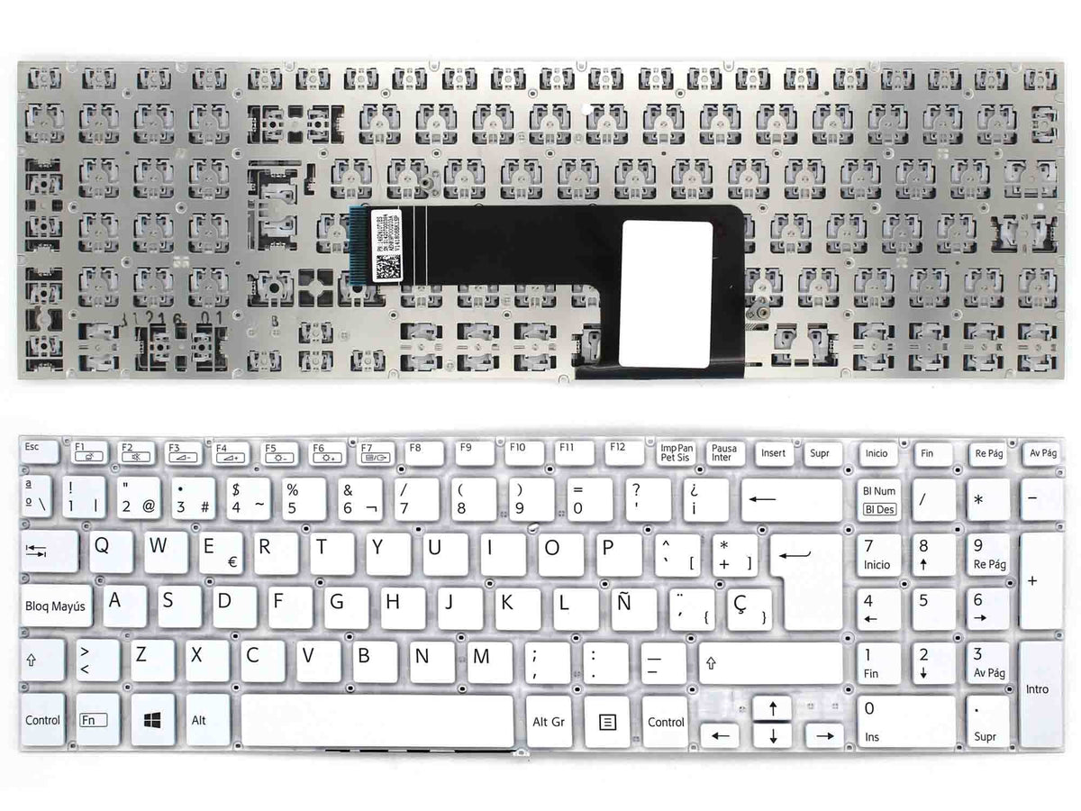 Teclado Para Portátil Svf15 Svf153A1Ym 149239971Es Svf152A29M Aehk9P012203A