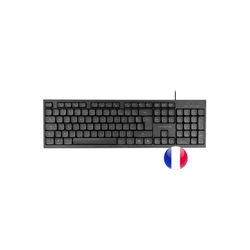 Teclado Tacens Anima Ak02fr Usb Silencioso Perfil Bajo Copilot Ai Compatible Pc/Mac Negro Frances