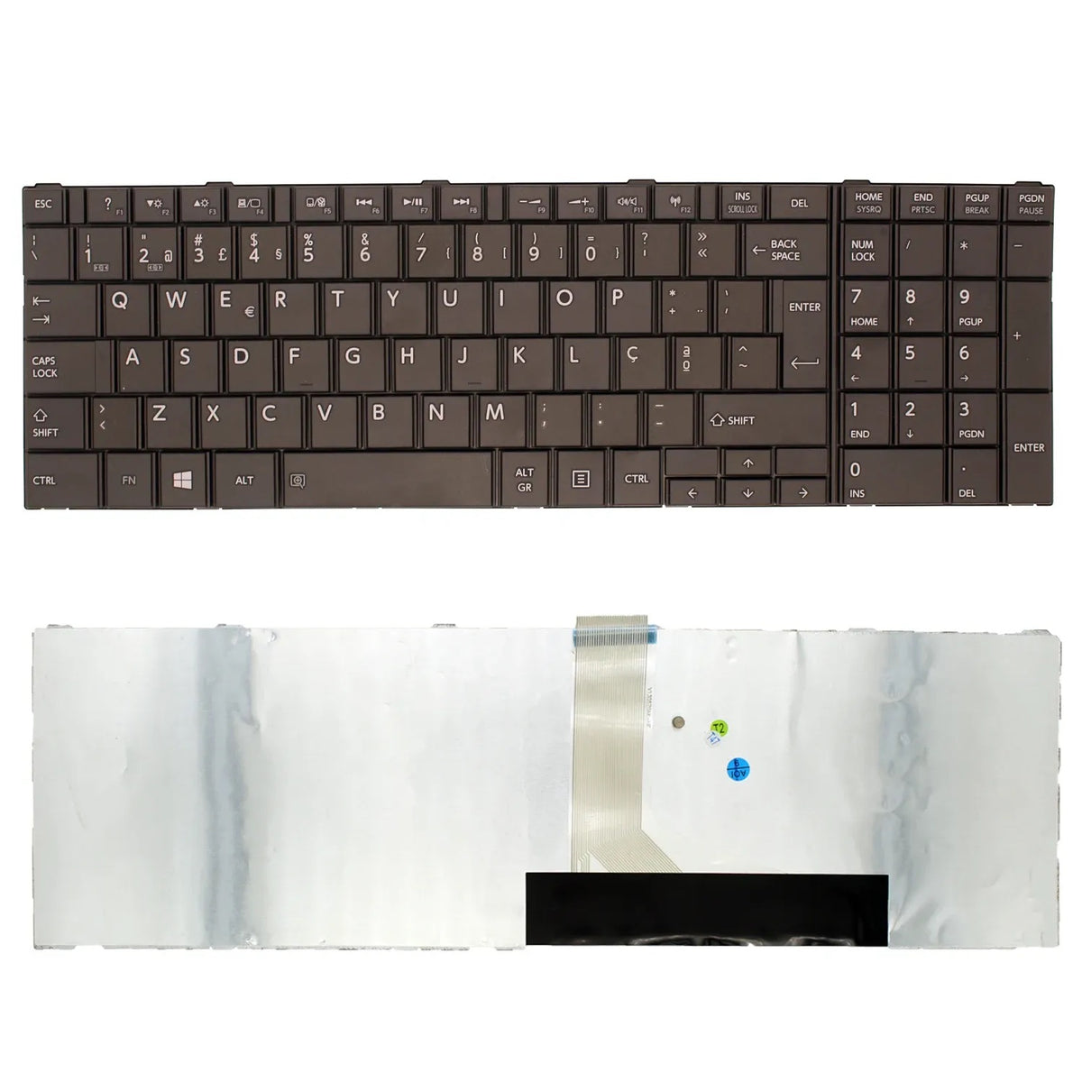 Teclado Para Portátil Toshiba Satellite L850 C850 L850D L855 L870 L870D Sin Marco Portugués