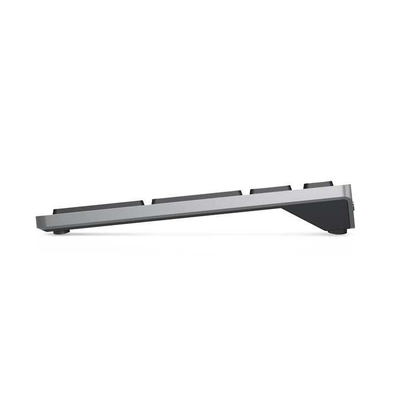 Teclado Ucranio + Ratón Dell Km7321w Rf Wireless + Bluetooth Qzerty Gris, Titanio