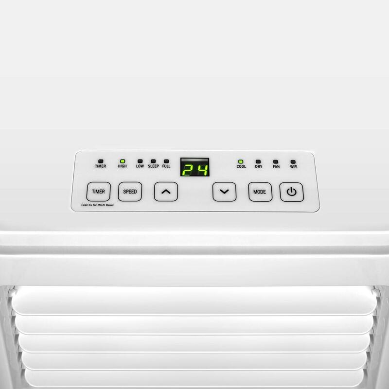 Teesa Aire Acondicionado Portátil De 2,5 Kw Con Wi-Fi Y Tuya, Color Blanco