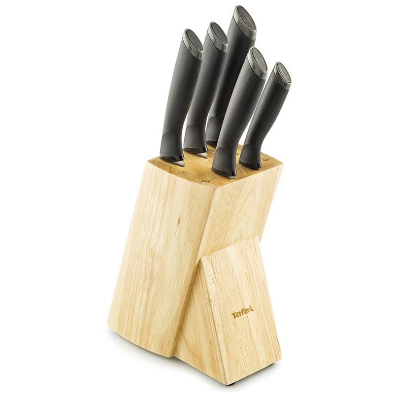 Tefal Comfort Knife Set With Stand, 5 Pcs