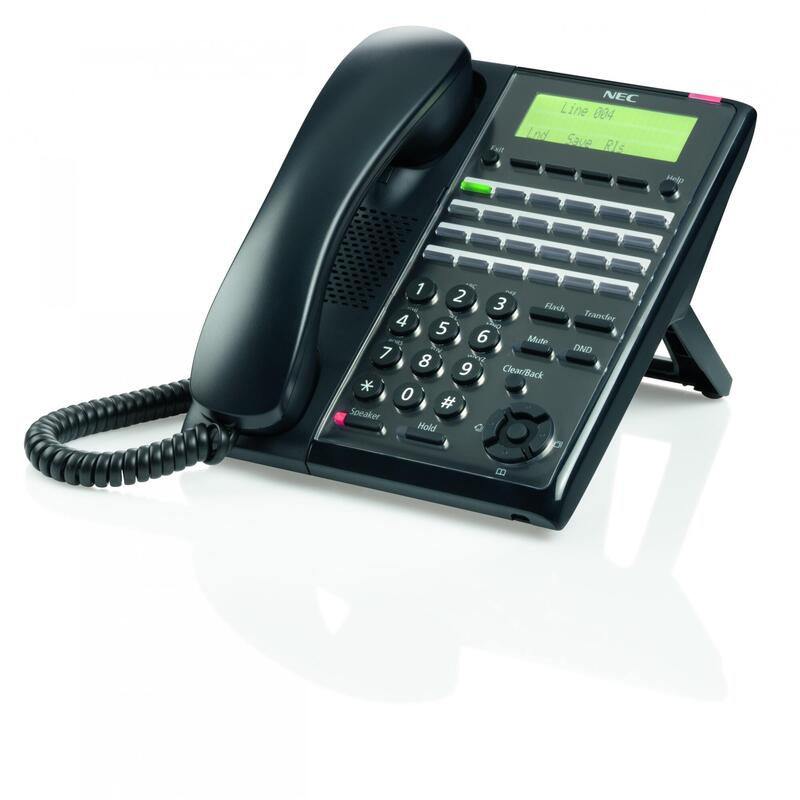 Teléfono Del Sistema Nec Sl2100 Ip7ww-24txh-B1 Tel (Bk) 2 Hilos