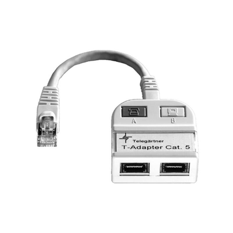 Telegärtner T-Adaptador S, 2 X 10/100bt (1-2,3-6/1-2,3-6)