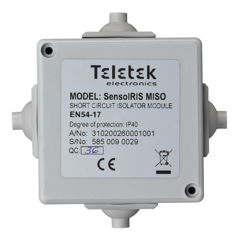 Teletek Sensoiris-Miso Modulo Aislante De Acuerdo Con En54-17