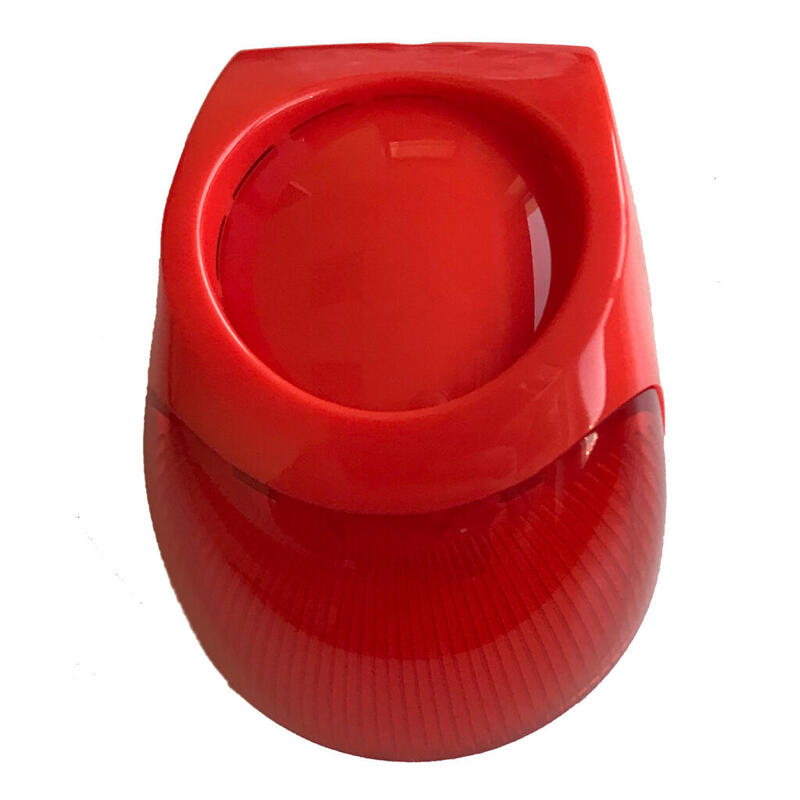 Teletek Sf50 Sirena Convencional De Incendio Para Interior Con Flash Rojo