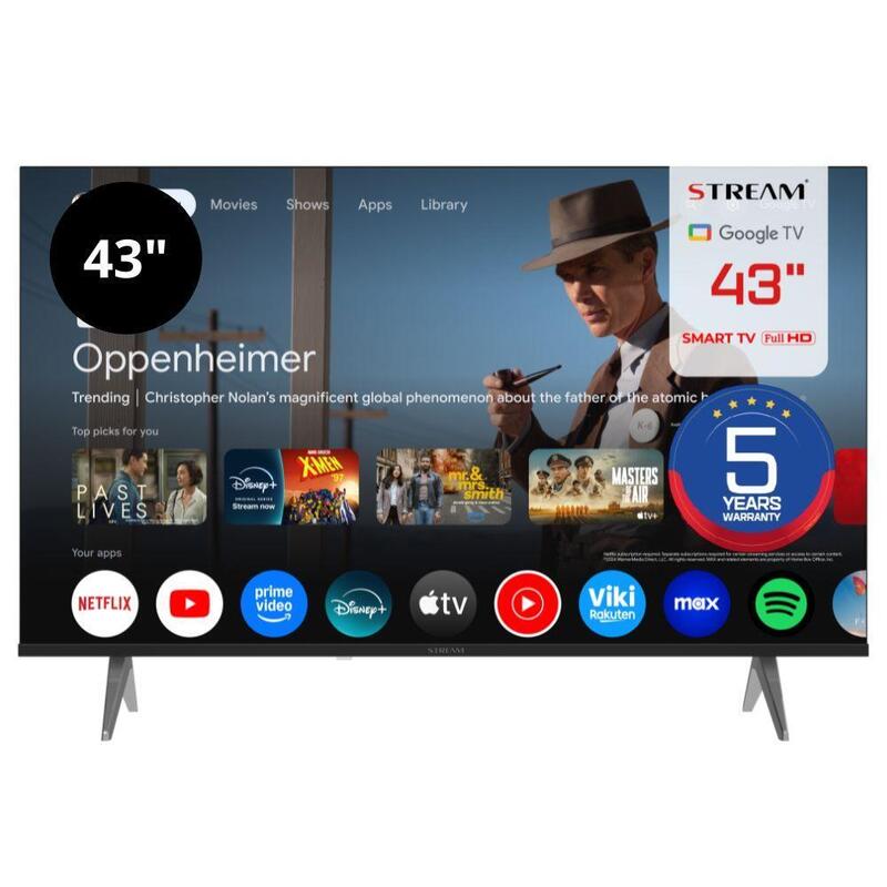 Televisor Stream System 43 Ex1gf Smart Google Fhd