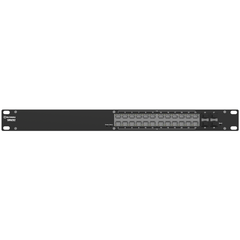 Teltonika Swm282 Switch Gestionado L2+ 24 Puertos Eth Poe, 4 Puertos Sfp - Switch - 1 Gbps