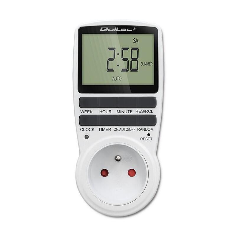 Qoltec 50628 Electronic Timer Pc0628 With Lcd