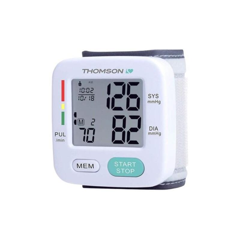 Thomson Cardio W6 Tensiometro De Muã±Eca - Deteccion Arritmia - Memoria 90 Lecturas - 2 Usuarios - Blanco