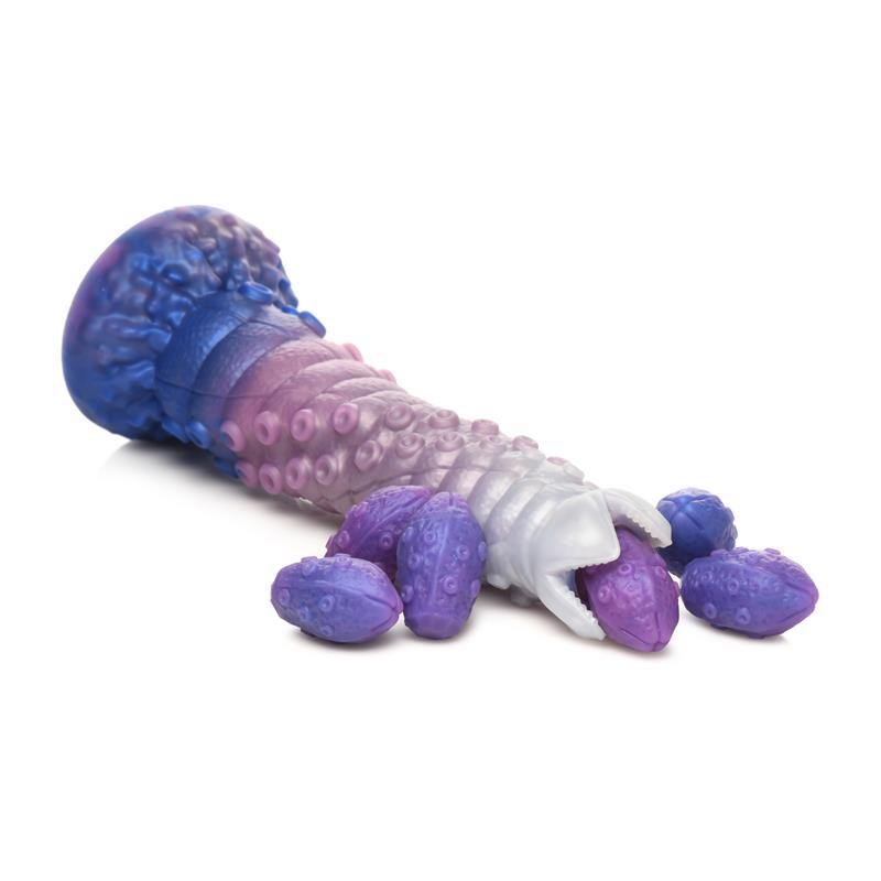 Tenta-Queen Dildo Ovipositor Con 6 Huevos