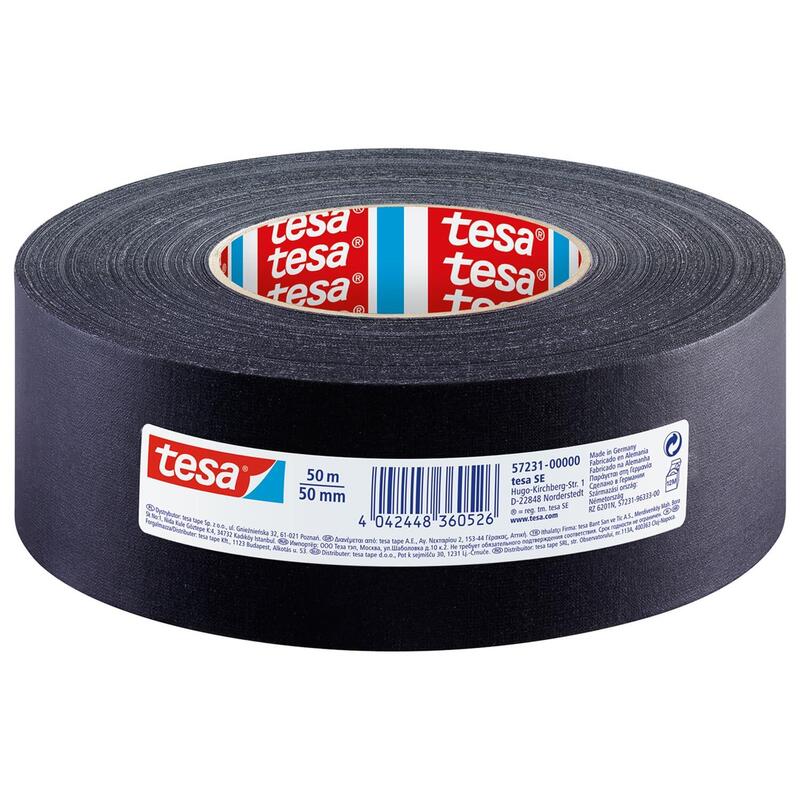 Tesa Cinta De Tela 50m X 50mm Negro