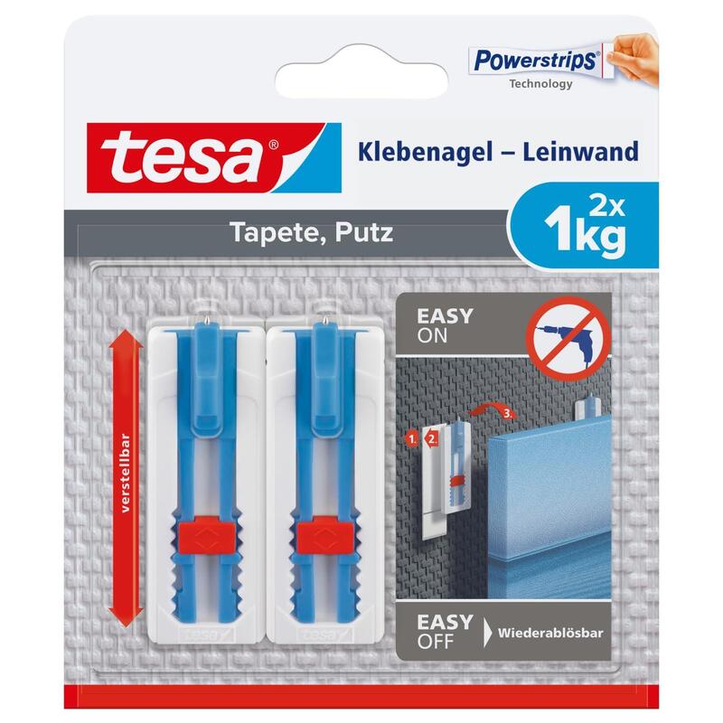 Tesa Klebenagel Leinwand Para Tapeten & Putz (1kg)