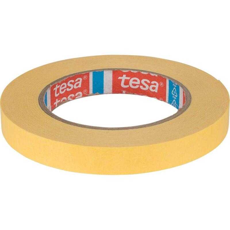 Tesa Masking Tape 10m X 15mm Elephant Hide Yellow 04434