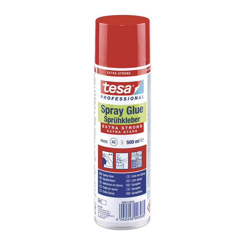 Tesa Professional Adhesivo En Spray Extra Strong 500ml Incoloro